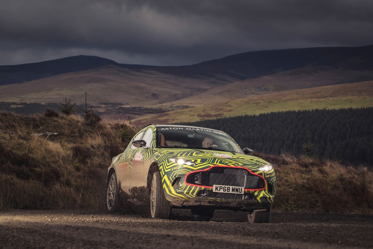 Download 2019 Aston Martin DBX SUV prototype revealed in testing
